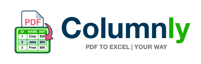 Columnly PDF to Excel software logo